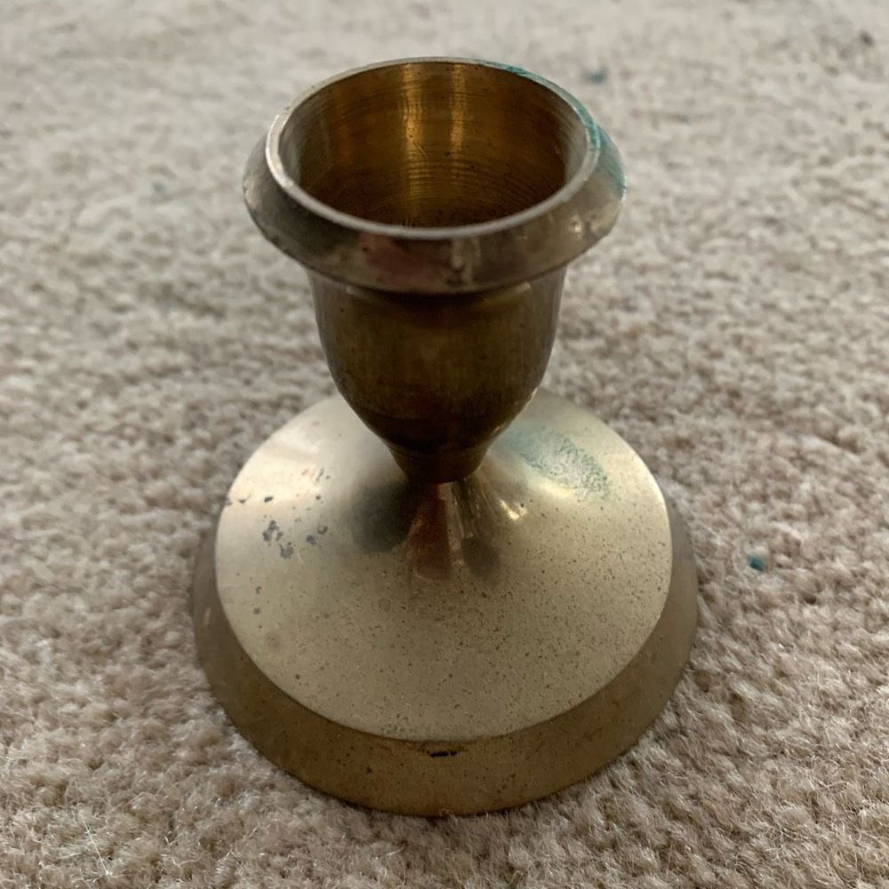 Brass Short 2 3/4” Candlestick Made In India